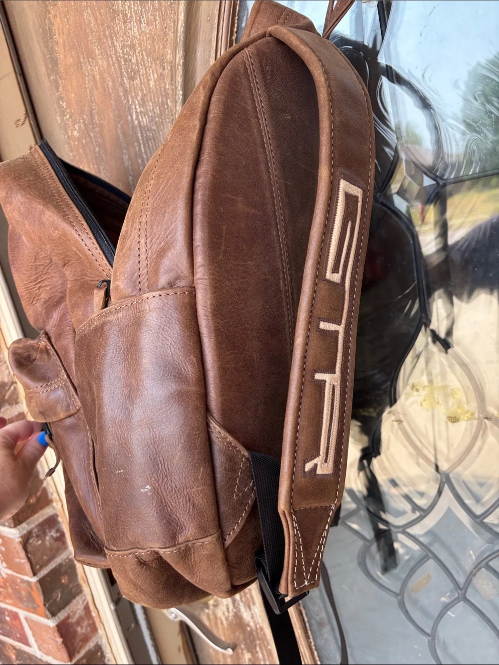 Genuine leather GTR backpack!